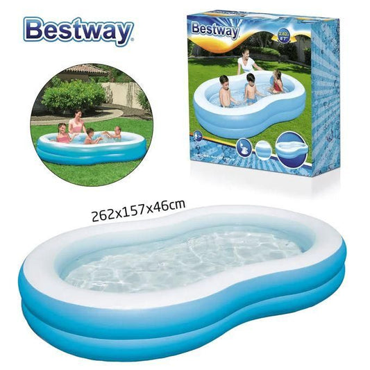 Piscine Bestway Gonflable Pour Enfants +3 Ans 262 X 157 X 46 cm 54117